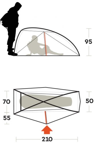 Палатка одноместная Ferrino Nemesi 1 Pro Olive Green (91211MOOFR)