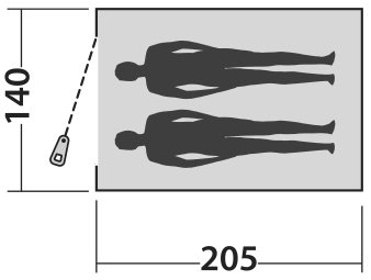 Палатка двухместная Easy Camp Comet 200 Rustic Green (120404)