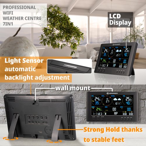 Метеостанция Bresser WIFI ClearView Weather Center 7-in-1 Sensor (7002586)