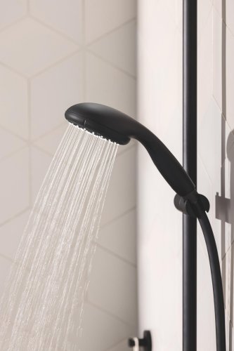 Душевой гарнитур со штангой, 2 режима струи Grohe QuickFix Vitalio Start 100 Black 279482430