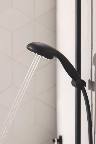 Душевой гарнитур со штангой, 2 режима струи Grohe QuickFix Vitalio Start 100 Black 279482430