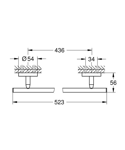Полотенцедержатель Grohe QuickFix Start Cosmopolitan 41166000