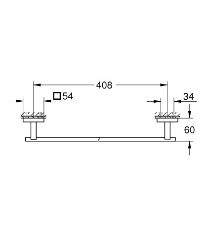 Полотенцедержатель Grohe QuickFix Start Cube 40987000