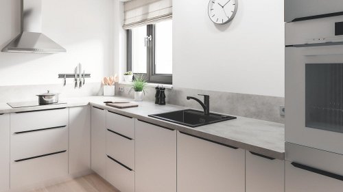 Комплект смесителей для ванной комнаты и кухни Grohe QuickFix Start Black UA303311MK