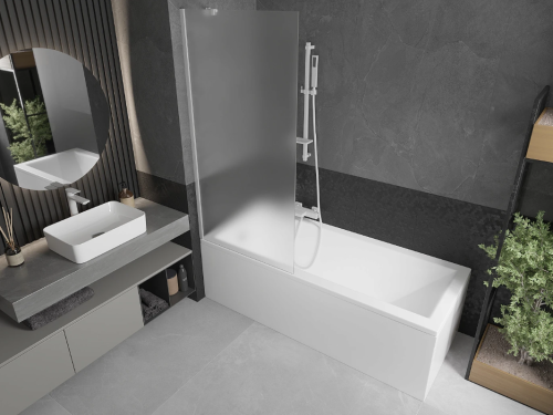 Шторка для ванны MEXEN NEXT 1 MATT 80 см. постоянная