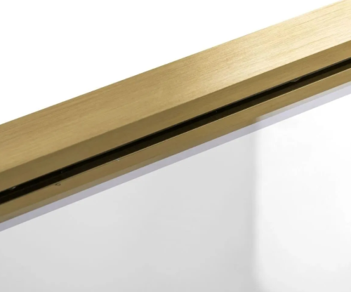 Шторка для ванны REA ELEGANT BRUSHED GOLD 70 см постоянная