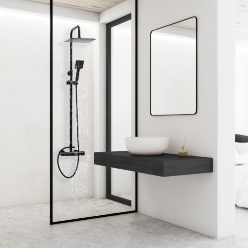 Душевая система Yoka FLOVA 25 BLACK черный