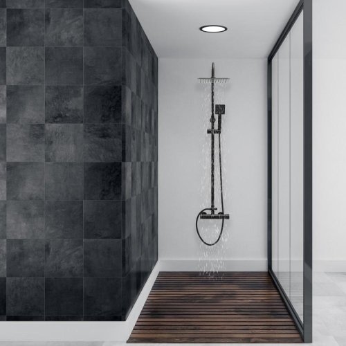 Душевая система Yoka FLOVA 25 BLACK черный