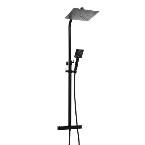 Душевая система Yoka CUBE 25 BLACK черный с термостатом