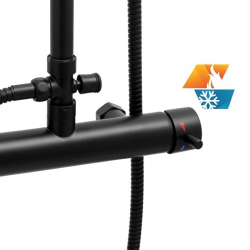 Душевая система Yoka BODO 23 BLACK черный