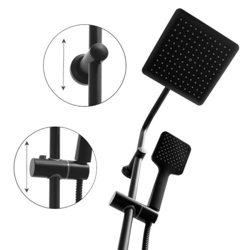 Душевая система Yoka BODO 23 BLACK черный