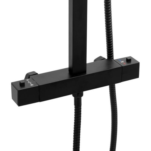 Душевая система Yoka GIRA 25 BLACK черный с термостатом