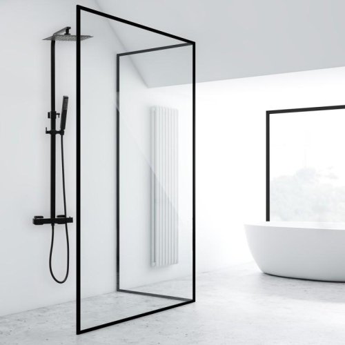 Душевая система Yoka GIRA 25 BLACK черный с термостатом