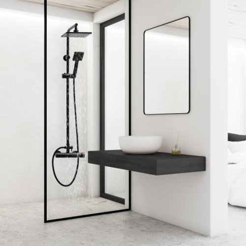 Душевая система Yoka TIKI-BLK BLACK черный