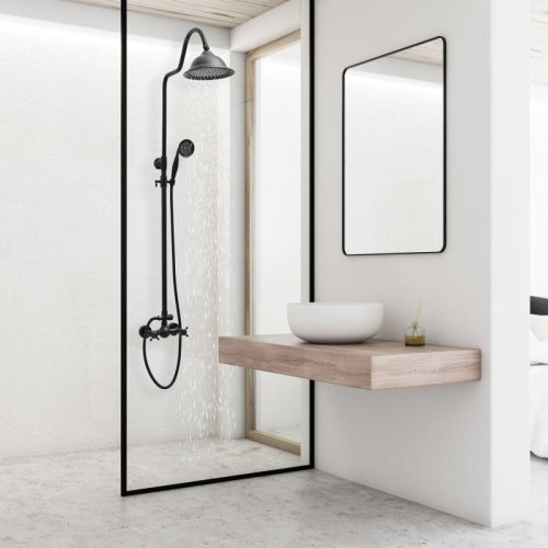 Душевая система Yoka DIXI BLACK черный