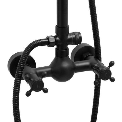 Душевая система Yoka DIXI BLACK черный