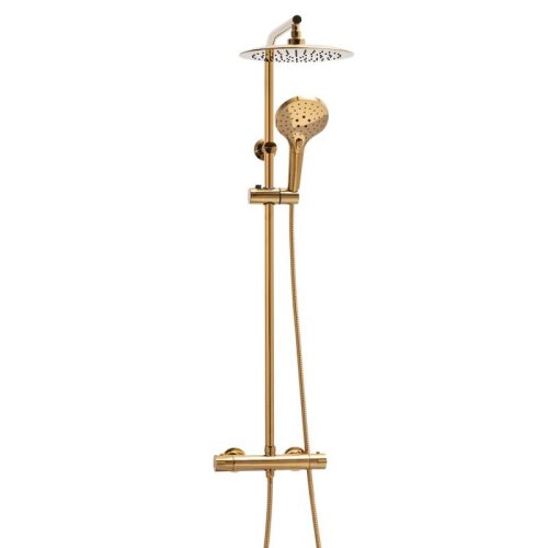 Душевая система Yoka OMAN 25 THERM L.GOLD золотой