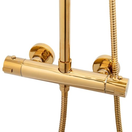 Душевая система Yoka OMAN 25 THERM L.GOLD золотой