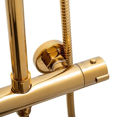 Душевая система Yoka OMAN 25 THERM L.GOLD золотой