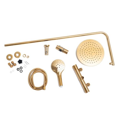 Душевая система Yoka OMAN 25 THERM L.GOLD золотой