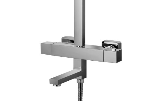 Душевая система Corsan ANGO CHROME с термостатом и изливом