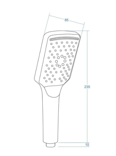Душевая система Corsan CHROME со штангой