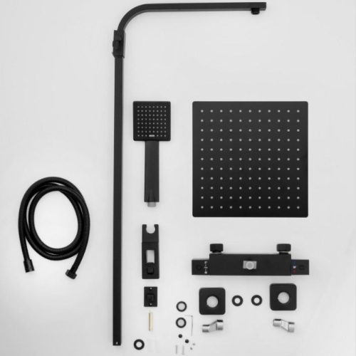 Душова система Yoka GOBA 25 BLACK чорний з термостатом