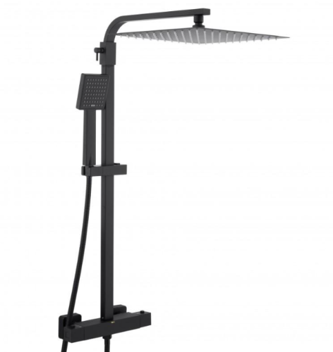 Душевая система Yoka GOBA 30 BLACK черный с термостатом