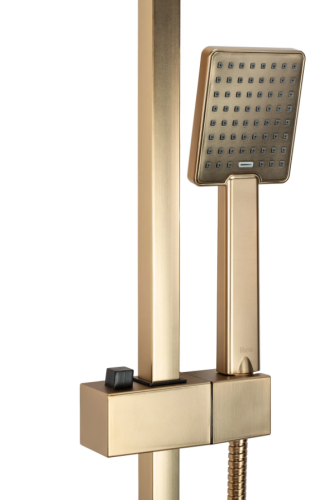 Душевая система REA JACK BRUSHED GOLD с изливом