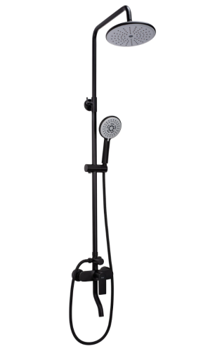 Душевая система REA VERSO BLACK с изливом
