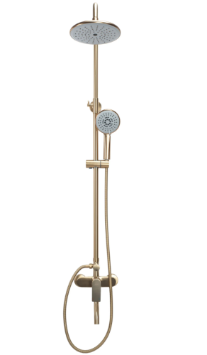 Душевая система REA VERSO BRUSHED GOLD с изливом