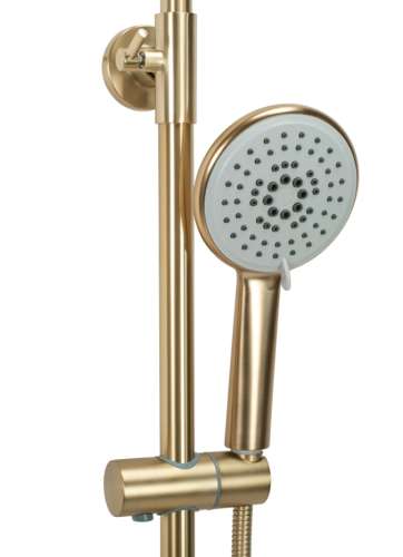 Душевая система REA VERSO BRUSHED GOLD с изливом