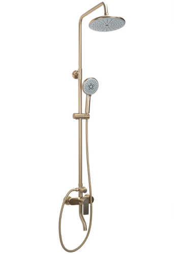 Душевая система REA VERSO BRUSHED GOLD с изливом