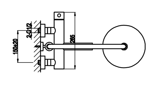 Душова система KOHLMAN ROXIN CHROM з виливом