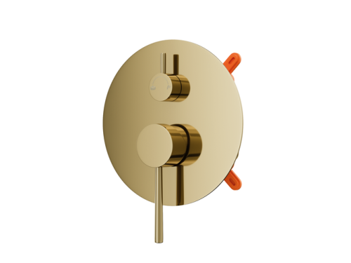 Душевая система скрытого монтажа Corsan LUGO GOLD + BOX золото