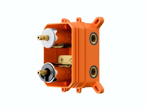 Душевая система скрытого монтажа Corsan LUGO GOLD + BOX золото с термостатом