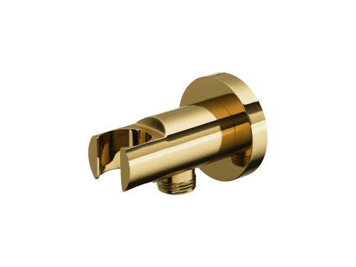 Душевая система скрытого монтажа Corsan LUGO GOLD + BOX золото с термостатом