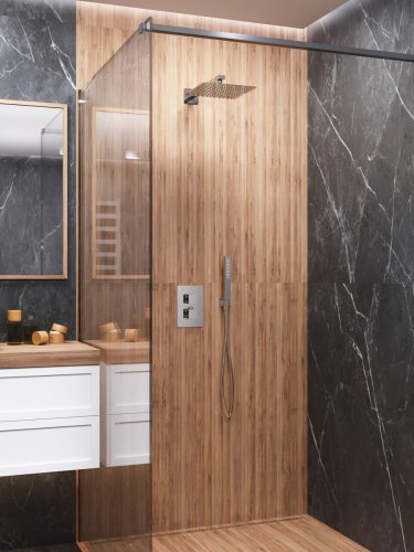 Душевая система скрытого монтажа Corsan ADOUR CHROM + BOX хром с термостатом