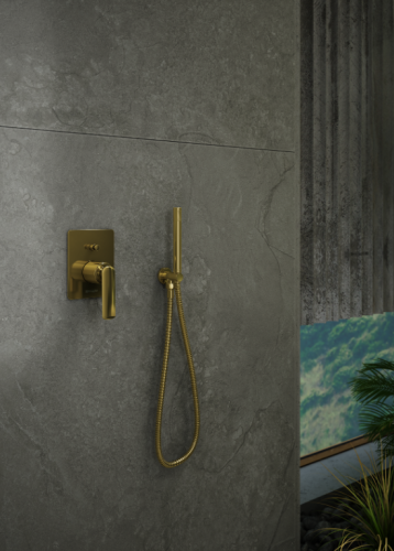 Душевая система KOHLMAN EXPERIENCE GOLD + BOX скрытого монтажа