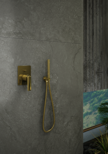 Душевая система KOHLMAN EXPERIENCE GOLD + BOX скрытого монтажа