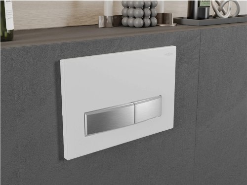 Кнопка смыва для инсталляции MEXEN FENIX 09 WHITE/CHROME MATT