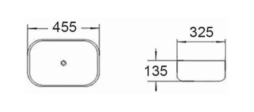 Умивальник (раковина) MEXEN RITA GREY MARBLE MATT