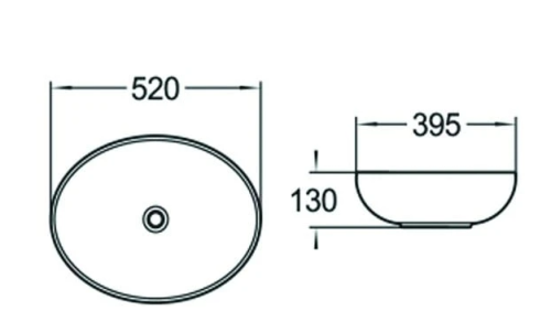 Умывальник (раковина) MEXEN ORSOLA BLACK MATT