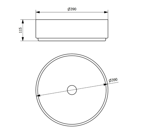 Умивальник (раковина) MEXEN FELICIA GREY