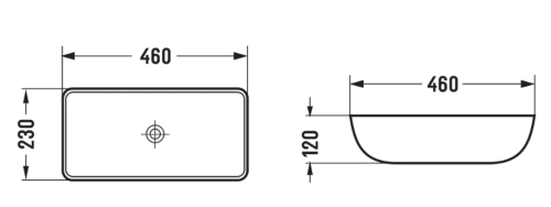 Умивальник (раковина) MEXEN KLARA BLACK MATT