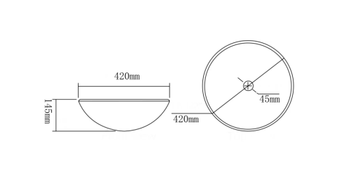 Умывальник (раковина) MEXEN MIRA BLUE