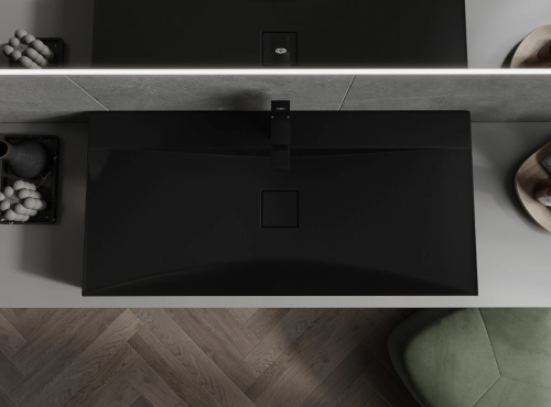 Умывальник (раковина) MEXEN POLI BLACK MATT 60 1/O