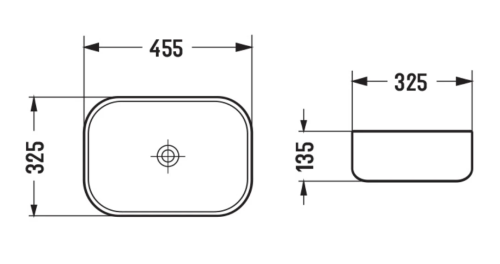 Умывальник (раковина) MEXEN RITA BLACK MARBLE MATT