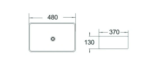 Умивальник (раковина) MEXEN CATIA GREY MATT
