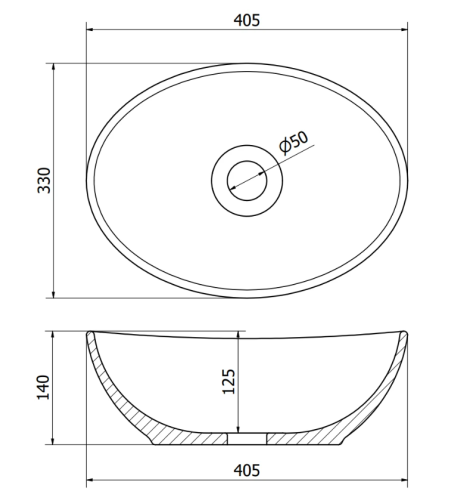 Умывальник (раковина) MEXEN ELZA CAPPUCCINO MATT